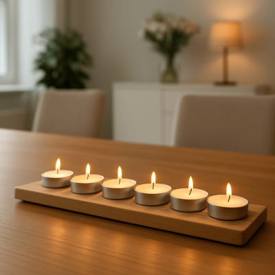 Tea light candles in plain white finish – CANDLE MAKERS South Africa