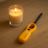 Re-fill able gas lighter to light your candles.